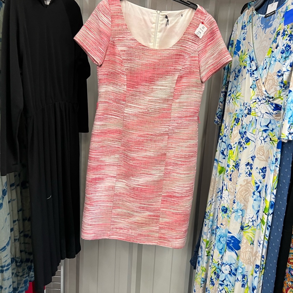 Preston & York Pink and White Mini Dress